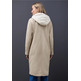 manteau femme  street long revers coat w. removable