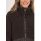 femme mat mix teddy coat w. quilting 17111