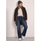 femme mat mix teddy coat w. quilting 17111