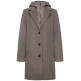 femme revers coat w. hoody insert 17655