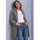 femme revers coat w. hoody insert 17655