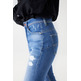 jeans femme  salsa faith with destroyed details