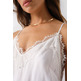 t-shirt femme  salsa lace trimmed camisole top