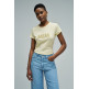 t-shirt femme  salsa jeans institutional beaded branding