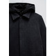 cazadora homme salsa jeans wool coat with hood