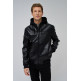 cazadora homme  salsa jeans hooded fake leather bomber jac