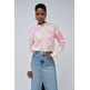 maillot femme salsa long-sleeve round-neck pattern