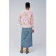maillot femme salsa long-sleeve round-neck pattern