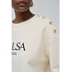maillot femme salsa branding sweater with shoulder