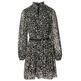 robe femme salsa allover pleated dress with bel