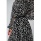 robe femme salsa allover pleated dress with bel
