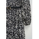 robe femme salsa allover pleated dress with bel