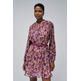 robe femme salsa allover pleated dress with bel