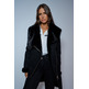 manteau femme salsa jeans long shearling coat