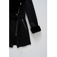 manteau femme salsa jeans long shearling coat