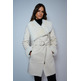 manteau femme salsa long shearling coat