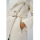 manteau femme salsa long shearling coat
