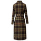 manteau femme  salsa jeans long wool peacoat with belt