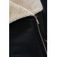 manteau femme  salsa jeans pu jacket with faux fur collar