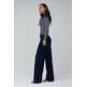 maillot femme salsa jeans sweater with sheer upper detai