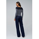 maillot femme salsa jeans sweater with sheer upper detai