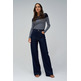 maillot femme salsa jeans sweater with sheer upper detai