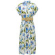 robe femme salsa jeans linen shirt dress w/front butt