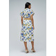 robe femme salsa jeans linen shirt dress w/front butt