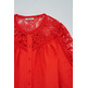 chemise femme salsa jeans linen shirt with lace and ribb