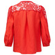 chemise femme salsa jeans linen shirt with lace and ribb