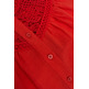 chemise femme salsa jeans linen shirt with lace and ribb