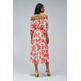 robe femme salsa jeans off-shoulder two-tone print dr