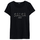 t-shirt femme salsa jeans t-shirt with glitter branding