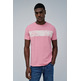 t-shirt homme salsa jeans t-shirt slim fit raw edge w/ b