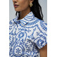 robe femme salsa jeans color-contrast embroidered dre