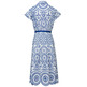 robe femme salsa jeans color-contrast embroidered dre