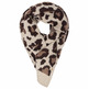  salsa jeans animal print knit scarf
