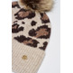  salsa jeans animal print beanie