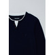 maillot homme  salsa jeans knit henley w/ collar maillot d