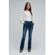 jeans femme  salsa jeans destiny bootcut w/ belt & fren