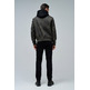 cazadora homme  salsa jeans hooded fake leather bomber jac