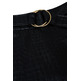 robe femme  salsa jeans faux leather midi skirt with b