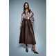 robe femme  salsa jeans faux leather midi skirt with b