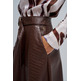 robe femme  salsa jeans faux leather midi skirt with b