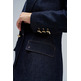 manteau femme  salsa jeans blazer dark wash w/ detail