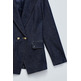 manteau femme  salsa jeans blazer dark wash w/ detail