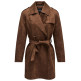manteau femme  salsa jeans suede trench coat
