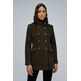 manteau femme salsa jeans short wool peacoat