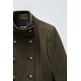 manteau femme salsa jeans short wool peacoat
