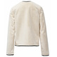 manteau femme salsa jeans faux fur coat with clasp closu
